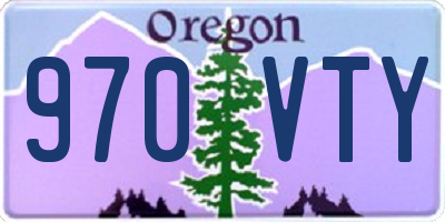 OR license plate 970VTY