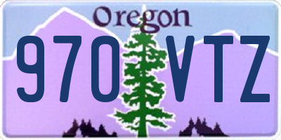 OR license plate 970VTZ