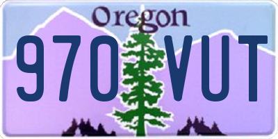 OR license plate 970VUT