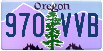 OR license plate 970VVB