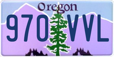 OR license plate 970VVL