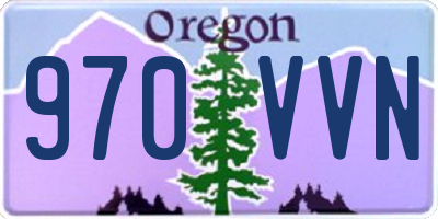OR license plate 970VVN