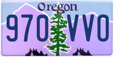 OR license plate 970VVO