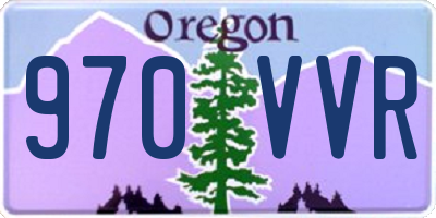 OR license plate 970VVR