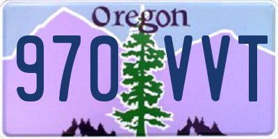 OR license plate 970VVT