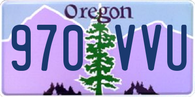 OR license plate 970VVU