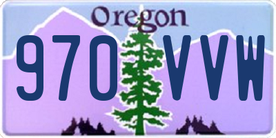 OR license plate 970VVW