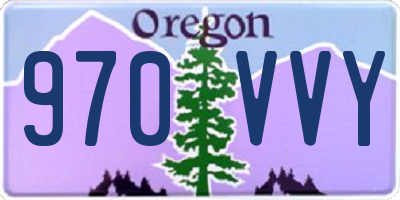 OR license plate 970VVY