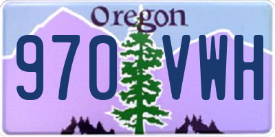 OR license plate 970VWH