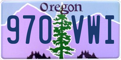 OR license plate 970VWI