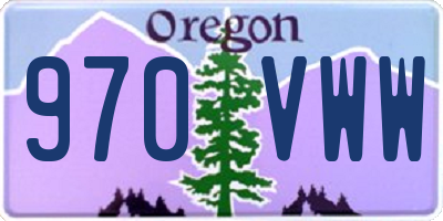 OR license plate 970VWW