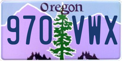 OR license plate 970VWX
