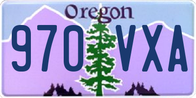 OR license plate 970VXA