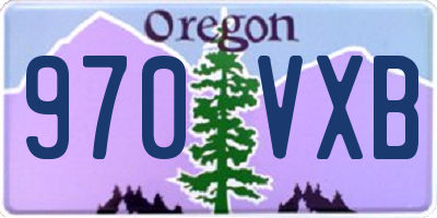 OR license plate 970VXB