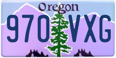 OR license plate 970VXG
