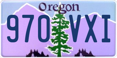OR license plate 970VXI
