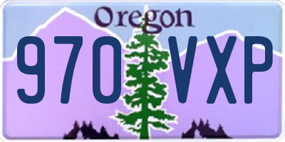 OR license plate 970VXP