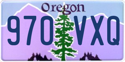 OR license plate 970VXQ