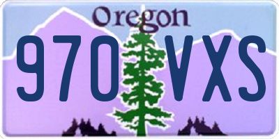 OR license plate 970VXS