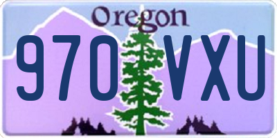 OR license plate 970VXU