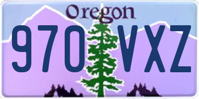 OR license plate 970VXZ