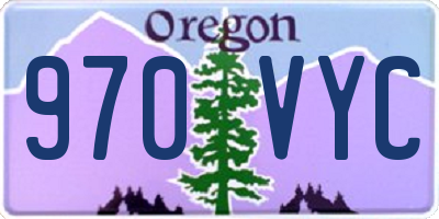 OR license plate 970VYC