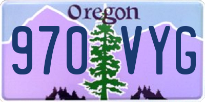 OR license plate 970VYG