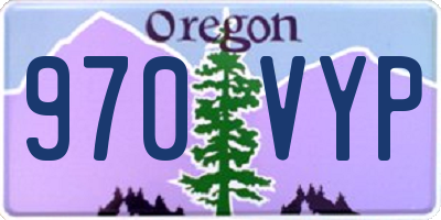 OR license plate 970VYP
