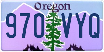 OR license plate 970VYQ