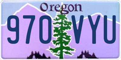 OR license plate 970VYU