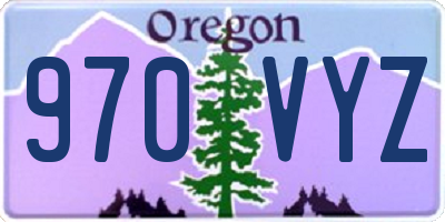 OR license plate 970VYZ