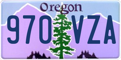 OR license plate 970VZA