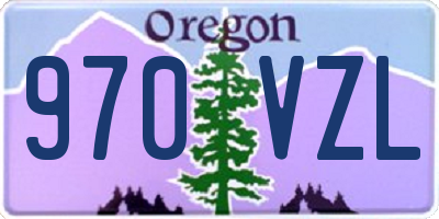 OR license plate 970VZL