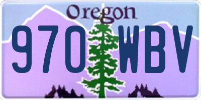 OR license plate 970WBV