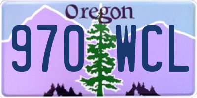 OR license plate 970WCL