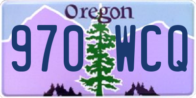 OR license plate 970WCQ