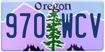 OR license plate 970WCV