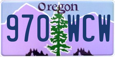 OR license plate 970WCW