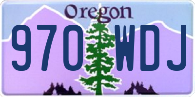 OR license plate 970WDJ