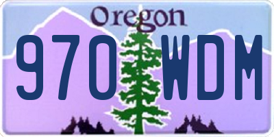 OR license plate 970WDM