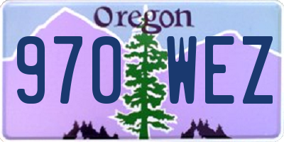 OR license plate 970WEZ
