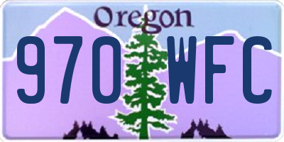 OR license plate 970WFC