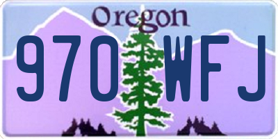 OR license plate 970WFJ