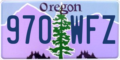 OR license plate 970WFZ
