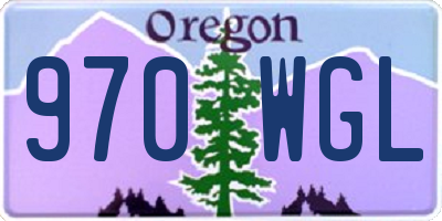 OR license plate 970WGL