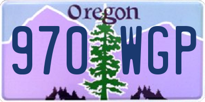 OR license plate 970WGP