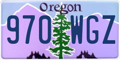 OR license plate 970WGZ