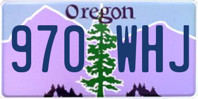 OR license plate 970WHJ