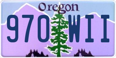 OR license plate 970WII