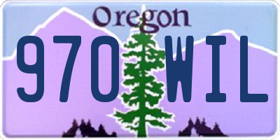 OR license plate 970WIL